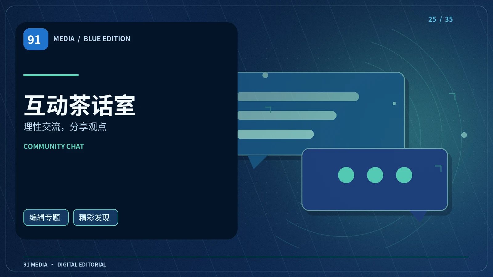 互动茶话室栏目视觉